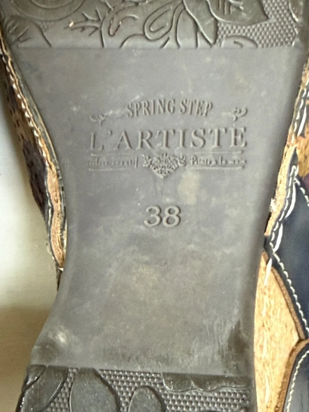 L'Artiste by Spring Step Koraline Perforated Sandals Womens Size 38 US 7.5 - 8 - Picture 15 of 16